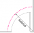 Radius track (continuous arc).  Select radius: 48", 60" or 72"